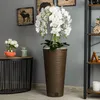 Orchidea artificiale a cascata bouquet bianco in vaso Anteprima dell’immagine prodotto 9