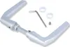 A set of door handles and installation accessories on a white background. Produktbild-Vorschau