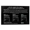 The back of a black cardboard box with text and nutritional information for three different types of mustard. Produktbild-Vorschau