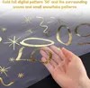 Goldener Tischläufer 28x1000 cm, Thema 50. Geburtstag – Produktbild-Vorschau 4