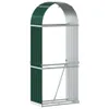 vidaXL Wiata na drewno opałowe zielona 80x45x190 cm stal Podgląd zdjęcia produktu 1