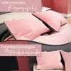 Teddy Plüsch Bettwäsche 135x200 cm Warme Winter Uni Wende Produktbild-Vorschau 6