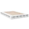vidaXL Postel White 160x200 cm Dřevěný materiál Náhled obrázku produktu 5