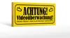 Holzschild Hinweis 27x10cm Achtung Videoüberwachung Produktbild-Vorschau 1