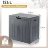 FCH Záhradný box Vodotesný, 126 l plastový úložný box – pre Náhľad obrázku produktu 2