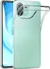 A clear phone case is shown on a white background. Produktbild-Vorschau