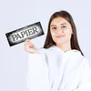 Papier Metallschild L in 10,5x28cm für die Mülltrennung im Produktbild-Vorschau 4