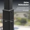 Pergola COSTWAY 3,1 x 3,1 m z przesuwanym dachem, altana Podgląd zdjęcia produktu 8