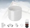 RAINWAY S Regenrinnen System (Rohrmuffe weiß) - PVC-U Produktbild-Vorschau 1