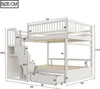 Letto a castello in legno massello Sweiko 140x200 cm, con Anteprima dell’immagine prodotto 10
