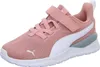 A single pink Puma sports shoe for girls is shown from a side angle against a white background. Produktbild-Vorschau