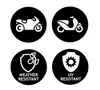 MOTORRADABDECKUNG L 228x124cm Grau Motorradgarage Produktbild-Vorschau 6