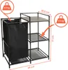 1.02 Badplank met wasmand, zwart - ongeveer 69 x 35,5 x 77 Productafbeelding-voorbeeld 2