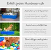Piscine pour chiens DogsLand en forme d'os - 120 cm, rouge, Voir les images du produit 6
