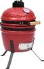vidaXL 2 v 1 Kamado-Grill Smoker Ceramic 56 cm Rot Náhled obrázku produktu 8