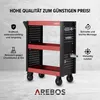 AREBOS servisní vozík 3 přihrádky červený/černý | 18dílná Náhled obrázku produktu 3