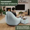Dreamroots, Bean Bag 90x90x100 cm Beanbag s operadlom a Náhľad obrázku produktu 4