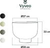 Vyveo - Vaso da fiori Oro - Nero - 28x22 Anteprima dell’immagine prodotto 3