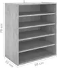 vidaXL Scarpiera grigio cemento 60x35x70 cm materiale a Anteprima dell’immagine prodotto 14