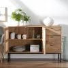 CALICOSY - Buffet 2 portes et 3 tiroirs en rotin L120 cm - Voir les images du produit 4