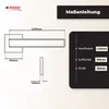 DOMINO Türgriff ohne Schlossrosette | quadratische Rosette Produktbild-Vorschau 4