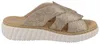 RIEKER Damen Pantolette beige gold metallic Kunstleder - Produktbild-Vorschau 4