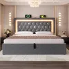Letto imbottito Flieks 160x200cm con USB e Type C, letto Anteprima dell’immagine prodotto 3