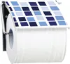 MSV Bad Serie "Mosaiko Blau“ Toilettenpapierhalter WC Produktbild-Vorschau 1
