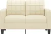 vidaXL 2-Sitzer-Sofa Creme 120 cm Kunstleder Produktbild-Vorschau 3
