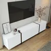 MODFU Mobiletto TV moderno basso con LED e lucido, Anteprima dell’immagine prodotto 8