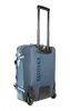 A blue Tatonka travel bag with wheels and a retractable handle, shown from the back. Produktbild-Vorschau