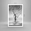 Poster - Poster ohne Rahmen - Schwarzweiß Baum See - Produktbild-Vorschau 4