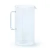 A clear glass pitcher with a handle and a spout is shown against a white background. Produktbild-Vorschau