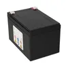 A black battery with a label on the side, shown on a white background. Produktbild-Vorschau
