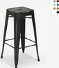 barhocker hocker aus metall im industriedesign 78cm steel Produktbild-Vorschau 5