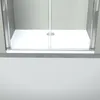 Dusche Nischentür Doppel Pendeltür Schwingtür Rahmenlos ESG Produktbild-Vorschau 9