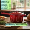 Gusseisen Stielkasserolle mit Deckel Rot, Ø 17cm, 1,6 Liter Produktbild-Vorschau 3