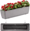 nabbi Plastový balkonový květináč DRL600PW 59 cm - mocca Náhled obrázku produktu 6