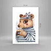 Poster - Poster ohne Rahmen - Anthropomorphisierung Bär Produktbild-Vorschau 4