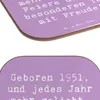 Mr. & Mrs. Panda Tassenuntersetzer Spruch 1951 Geburtstag - Produktbild-Vorschau 5