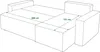 Ecksofa AMRO Schlafsofa mit Bettkasten CORD Stoff (Beige) Produktbild-Vorschau 7