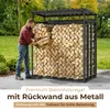 Regał na drewno z tylną ścianką i dachem 187x88x186 cm Podgląd zdjęcia produktu 4