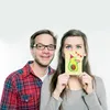 Mr. & Mrs. Panda Postkarte Avocado Party - Gelb Pastell - Produktbild-Vorschau 4