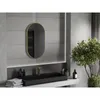 Mexen Loft lustro łazienkowe owalne 80 x 45 cm, rama złota Podgląd zdjęcia produktu 2