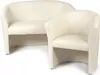 Couchgarnitur - Sofa Set - Beige - Kunstleder - 2 Sitzer Produktbild-Vorschau 1