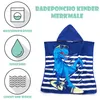 FEBE Badeponcho Kinder T-Rex Badetuch Mit Kapuze Bademantel Produktbild-Vorschau 2