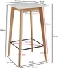 FineBuy Stehtisch 60x110x60cm Weiß Bartisch Skandinavisch Produktbild-Vorschau 5