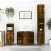 vidaXL Badschrank Räuchereiche 30x30x100 cm Holzwerkstoff Produktbild-Vorschau 2