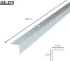 Dalsys Treppenkantenprofil Aluminium 200cm x 20mm x 20mm Produktbild-Vorschau 2