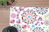 MuchoWow® Schreibtischunterlage Regenbogen - Blumen - Produktbild-Vorschau 2